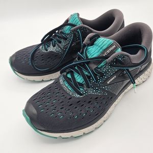 Brooks Glycerin 16 Women's Running Athletic Shoes Black Teal Grey Sz 7
